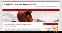 Desktop Screenshot of kiszamolo.hu