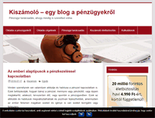 Tablet Screenshot of kiszamolo.hu